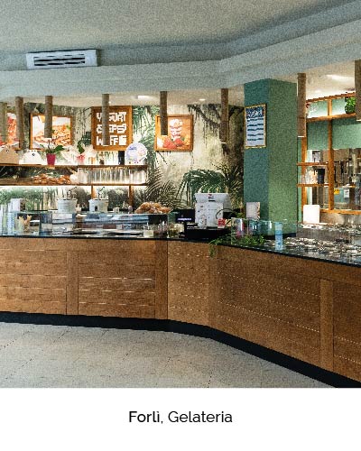 Moca progetta e realizza locali, dalla progettazione all'arredamento di gelaterie, pasticcerie, panetterie, ristoranti, hotel