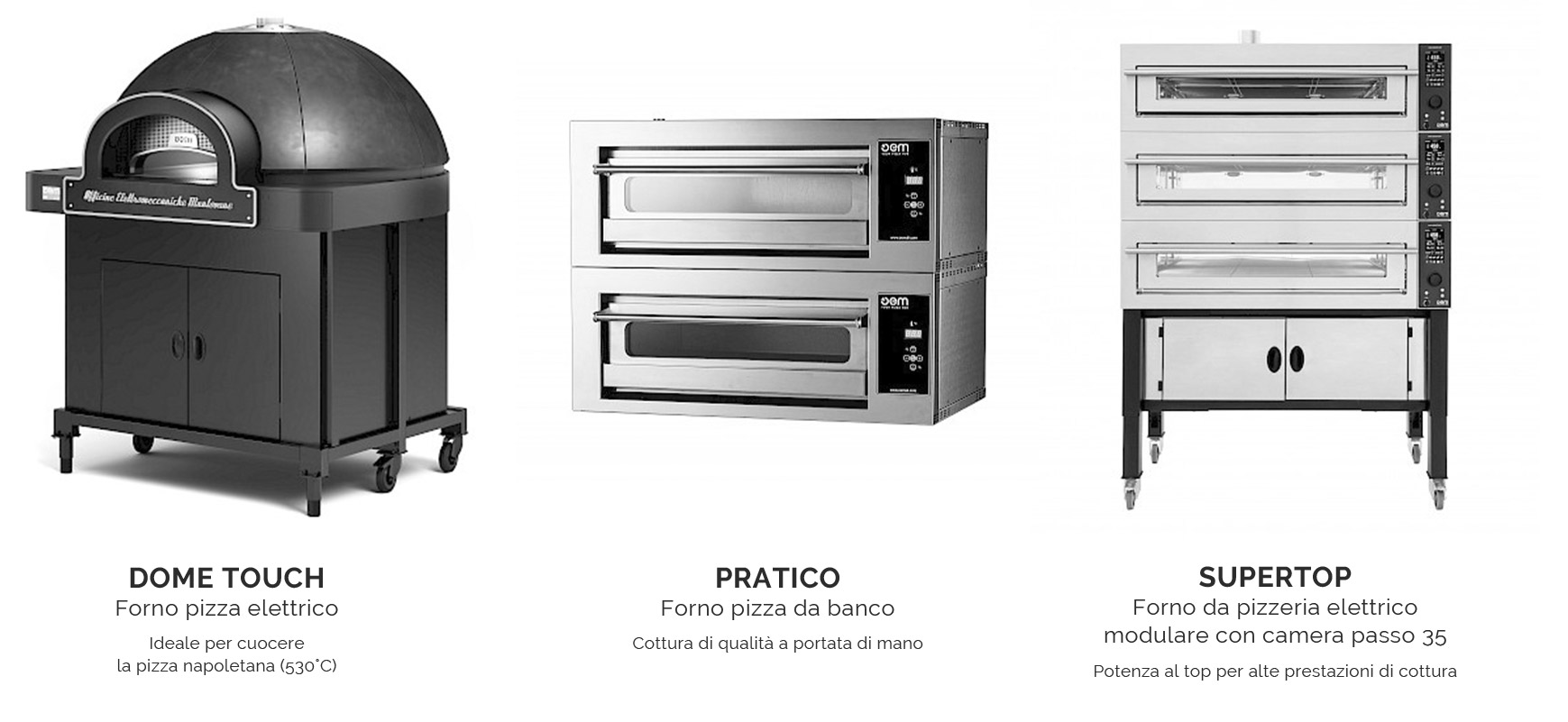 Forni elettrici statici per pizza OeM