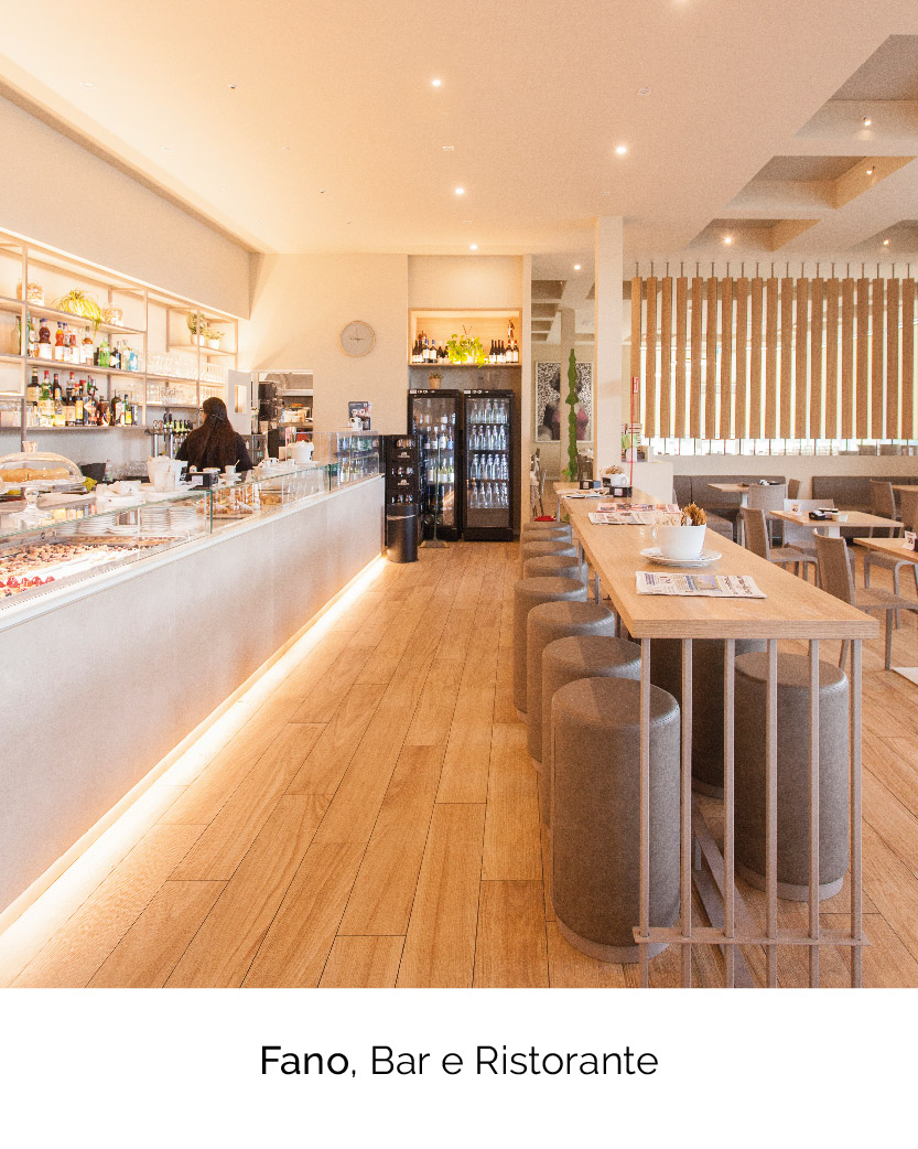 progettazione e arredamento su misura Bar Ristorante GGV, stazione di Servizio a fano