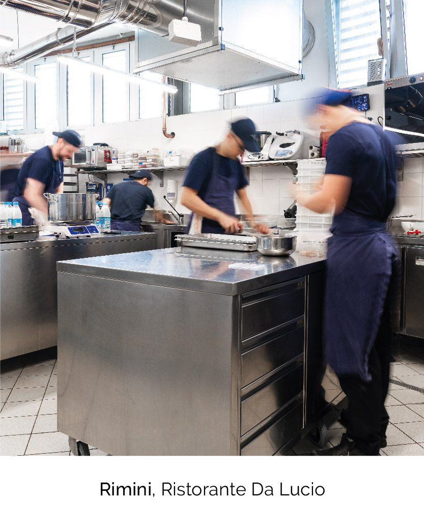 progettazione e installazione laboratorio del ristorante Da lucio a Rimini