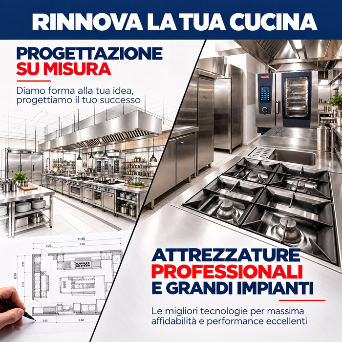 Progettazione su misura e attrezzature professionali per rinnovare la cucina del ristorante – MOCA